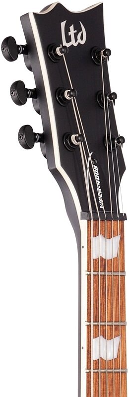 ESP LTD Viper-400B Baritone Electric Guitar, Satin Black, Headstock Left Front