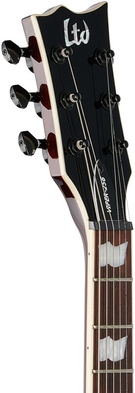 ESP LTD Viper 256QM Electric Guitar, Dark Brown Sunburst, Blemished, Headstock Left Front