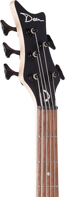Dean Edge 1 Electric Bass, 5-String, Vintage Natural, Headstock Left Front