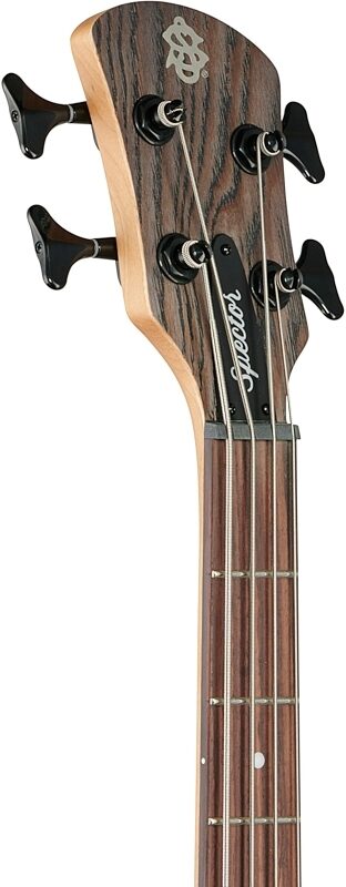 Spector NS Pulse 4-String Electric Bass, Charcoal Gray, Headstock Left Front