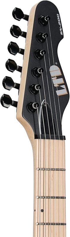 ESP LTD SN-200HT Electric Guitar, Charcoal Metallic, Headstock Left Front
