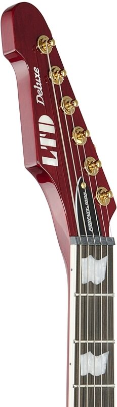 ESP LTD Phoenix-1000 Electric Guitar, See Thru Blk Cherry, Headstock Left Front