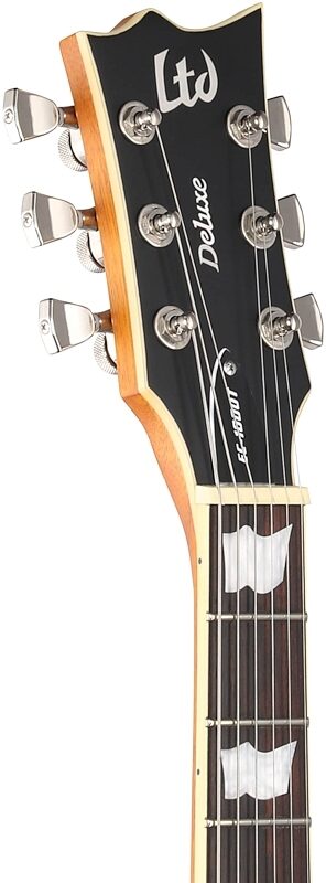 ESP LTD EC-1000T Fluence Electric Guitar, Honey Burst Satin, Headstock Left Front