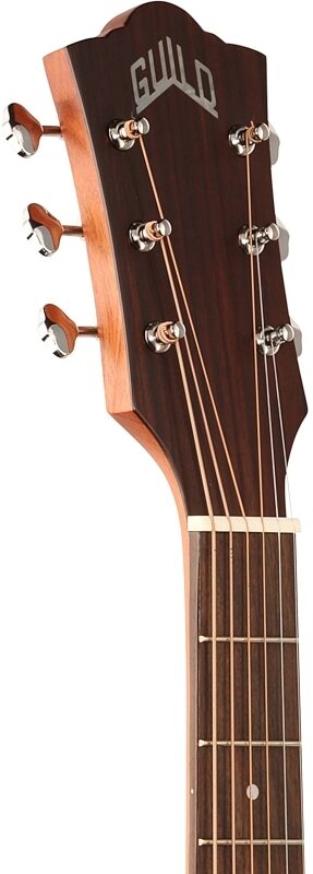Guild OM-240E Acoustic-Electric Guitar, Natural, Headstock Left Front