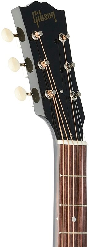 Gibson '50s J-45 Original Acoustic-Electric Guitar (with Case), Ebony, Blemished, Headstock Left Front