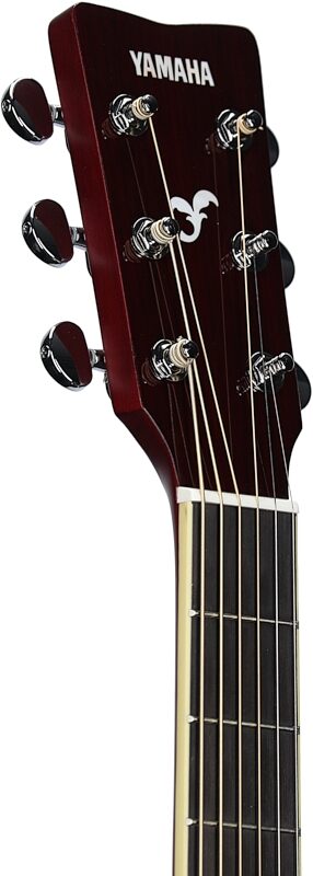 Yamaha FSC-TA Cutaway TransAcoustic Guitar, Ruby Red, Headstock Left Front