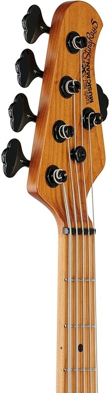 Ernie Ball Music Man StingRay 5 Special HH Electric Bass (with Case), Black, Headstock Left Front