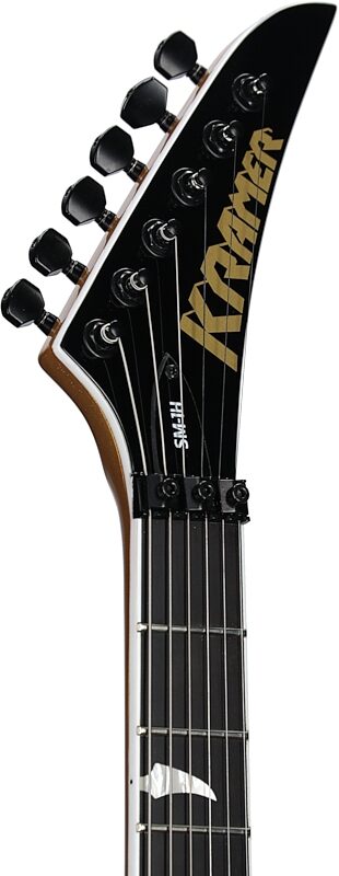 Kramer SM-1H Floyd Rose Electric Guitar, Buzzsaw Gold, Headstock Left Front