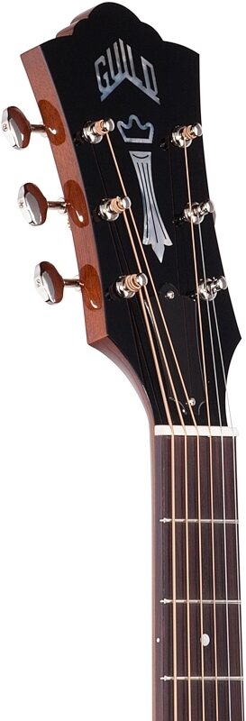 Guild D-40 Traditional Acoustic Guitar (with Case), Antique Sunburst, Headstock Left Front