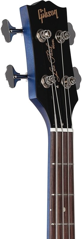 Gibson Les Paul Junior Tribute DC Electric Bass (with Gig Bag), Blue Stain, Headstock Left Front