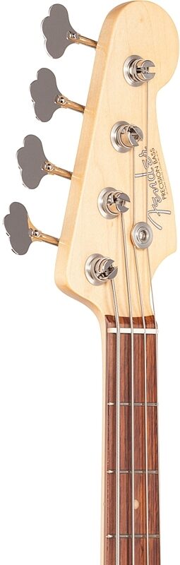 Fender American Original '60s Precision Electric Bass (with Case), Lake Placid Blue, Headstock Left Front