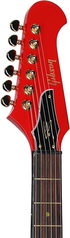 Gibson Lzzy Hale Signature Explorerbird Electric Guitar (with Case), Red, Headstock Left Front
