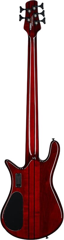 Spector NS Dimension Multi-Scale 5-String Bass Guitar (with Bag), Inferno Red Gloss, Serial Number 21W220598, Full Straight Back