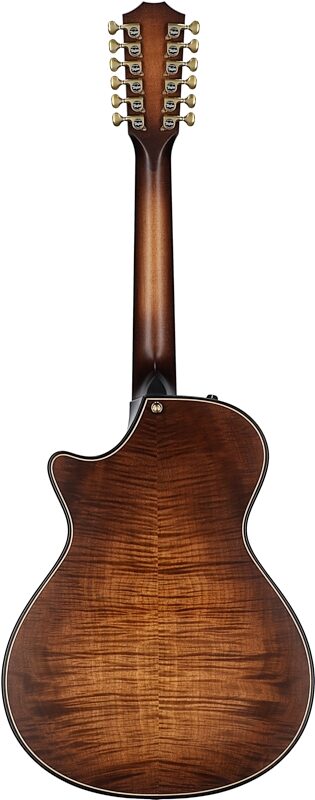 Taylor Builder's Edition 652ce Grand Cutaway Acoustic-Electric Guitar, 12-String (with Case), Natural, Serial Number 1205102104, Full Straight Back