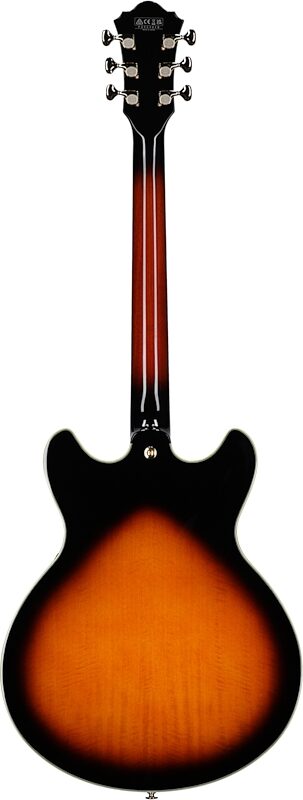 Ibanez Artstar Prestige AS2000 Electric Guitar (with Case), Brown Sunburst, Serial Number 210001F2204919, Full Straight Back