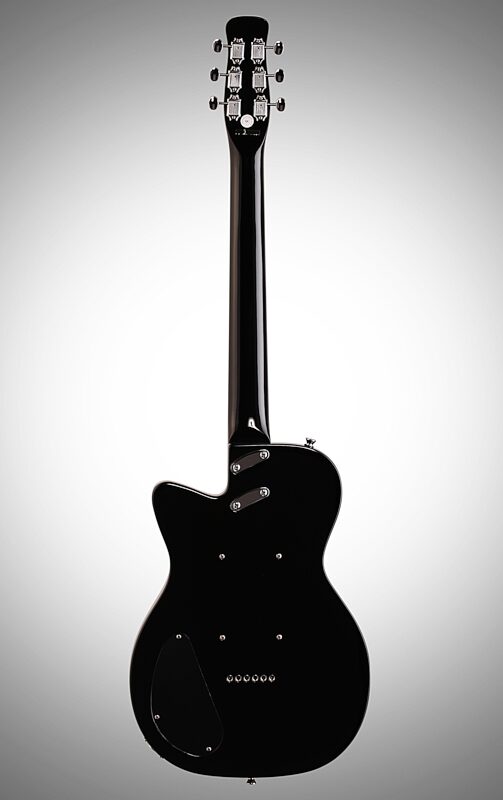Silvertone Classic 1303/U2 Electric Guitar, Black, Full Straight Back
