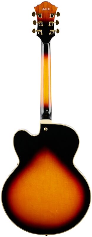 Ibanez Artcore Expressionist AF95 Electric Guitar, Brown Sunburst, Full Straight Back