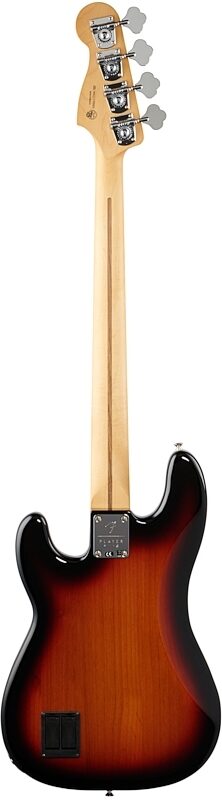 Fender Player Plus Precision Electric Bass, Pau Ferro Fingerboard (with Gig Bag), 3-Color Sunburst, Full Straight Back