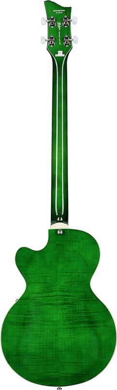 Hofner Ignition Club Electric Bass, Green Burst, Full Straight Back