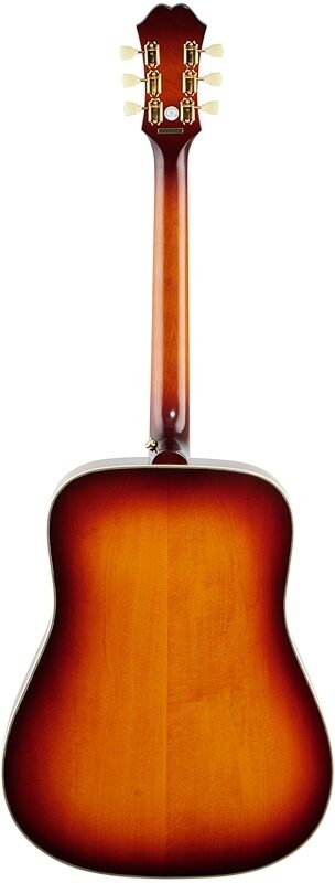 Epiphone Masterbilt Frontier Acoustic-Electric Guitar, Ice Tea Age Gloss, Full Straight Back
