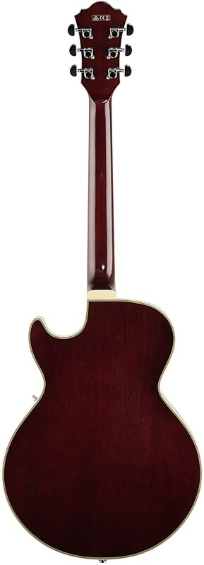 Ibanez GB10EM George Benson Electric Guitar, Antique Amber, Full Straight Back