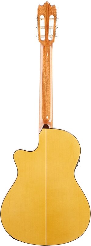 Alhambra 3F-CTE1 Acoustic Electric Thin Body Studio Flamenco Classical Guitar, With Bag, Full Straight Back
