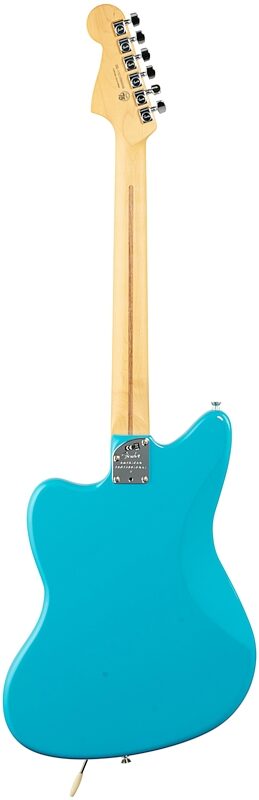 Fender American Pro II Jazzmaster Electric Guitar, Maple Fingerboard (with Case), Miami Blue, Full Straight Back