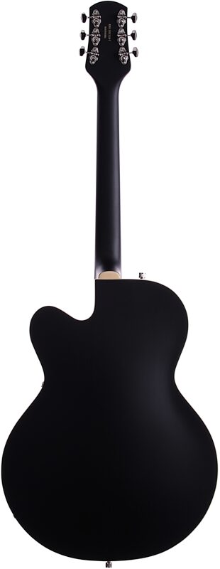 Gretsch G100CE Synchromatic Archtop Acoustic-Electric Guitar, Black, Full Straight Back