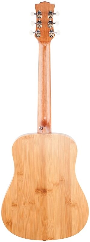 Luna Safari Bamboo Travel Acoustic Guitar (with Gig Bag), New, Full Straight Back
