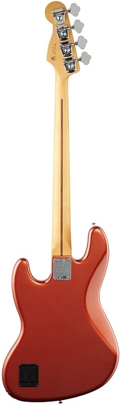 Fender Player Plus Jazz Electric Bass, Maple Fingerboard (with Gig Bag), Aged Candy Apple Red, Full Straight Back