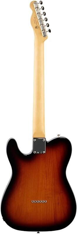 Fender Noventa Telecaster Electric Guitar (with Gig Bag), 2-Color Sunburst, Full Straight Back