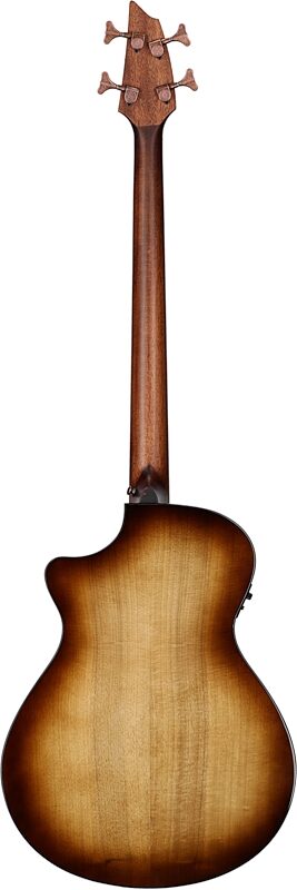 Breedlove ECO Pursuit Exotic S Concerto CE Acoustic-Electric Bass Guitar, Amber, Full Straight Back
