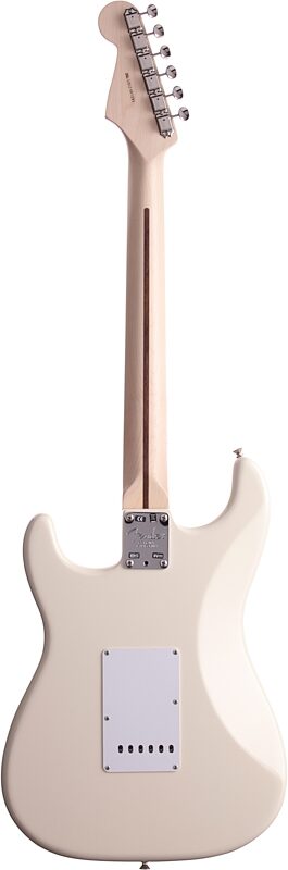 Fender Eric Clapton Artist Series Stratocaster (Maple with Case), Olympic White, Full Straight Back
