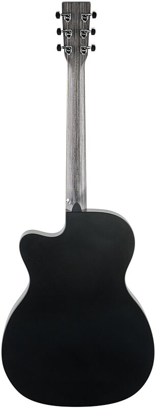Martin OMC-X1E Acoustic-Electric Guitar, Black, Full Straight Back