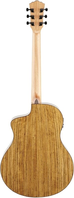 Washburn Bella Tono Vite S9V Acoustic-Electric Guitar, Charcoal Burst, Full Straight Back