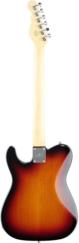 G&L Fullerton Deluxe ASAT Special Electric Guitar (with Bag), 3-Tone Sunburst, Full Straight Back