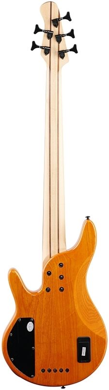 Michael Kelly Pinnacle 5 Custom Electric Bass Guitar, Custom Burl, Full Straight Back