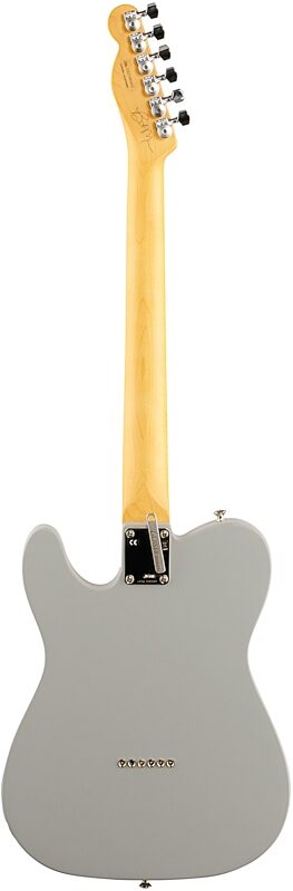 Fender Brent Mason Telecaster Electric Guitar, Maple Fingerboard (with Case), Primer Gray, Full Straight Back