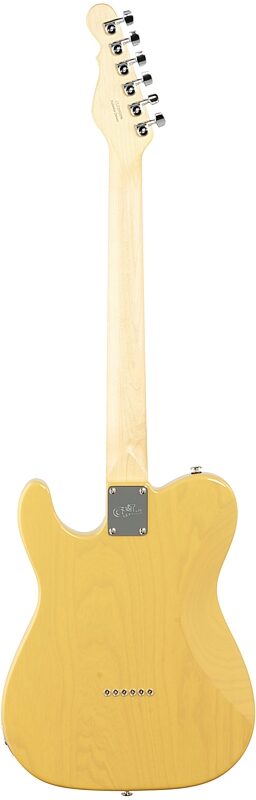 G&L Fullerton Deluxe ASAT Classic Electric Guitar (with Gig Bag), Butterscotch, Full Straight Back