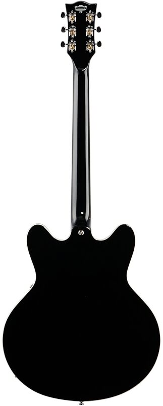 Vox Bobcat V90 Semi-hollowbody Electric Guitar (with Case), Black, Full Straight Back