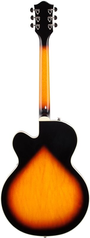 Gretsch G2420 Streamliner Hollowbody Electric Guitar, Aged Brooklyn Burst, Full Straight Back