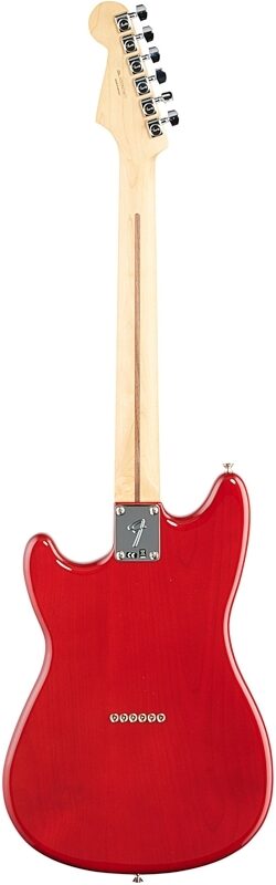 Fender Player Duo-Sonic HS Electric Guitar, Maple Fingerboard, Crimson Red Transparent, Full Straight Back