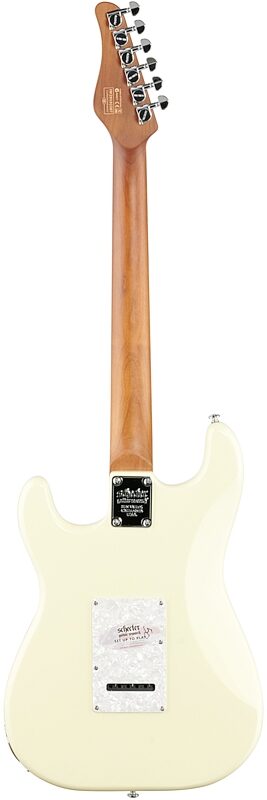 Schecter Jack Fowler Traditional Electric Guitar, Ivory White, Full Straight Back