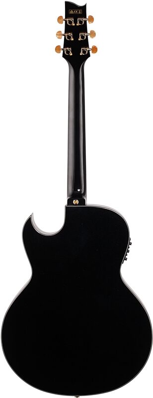 Ibanez EP5 Euphoria Steve Vai Signature Acoustic-Electric Guitar, Black Pearl, Full Straight Back