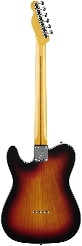 Fender American Original '60s Telecaster Thinline Electric Guitar, Maple Fingerboard (with Case), 3-Color Sunburst, Full Straight Back