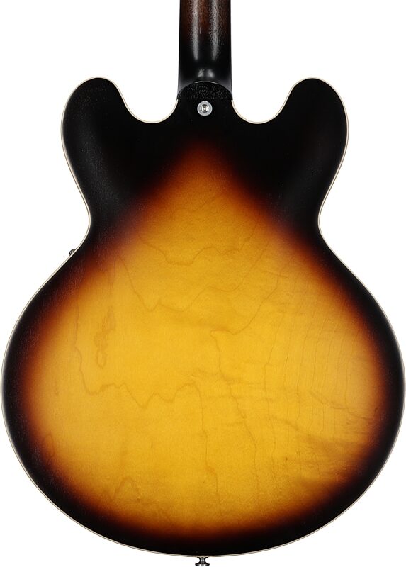 Gibson ES-335 Dot Satin Electric Guitar (with Case), Vintage Burst, Serial Number 211120367, Body Straight Back