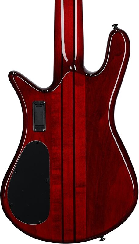 Spector NS Dimension Multi-Scale 5-String Bass Guitar (with Bag), Inferno Red Gloss, Serial Number 21W220598, Body Straight Back