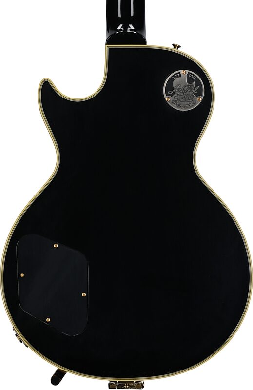 Gibson Custom '57 Les Paul Custom Black Beauty Electric Guitar (with Case), Ebony, with Bigsby, Serial Number 721418, Body Straight Back