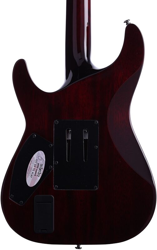 Schecter C-1 Hellraiser FR Electric Guitar with Floyd Rose, Black Cherry, Blemished, Body Straight Back