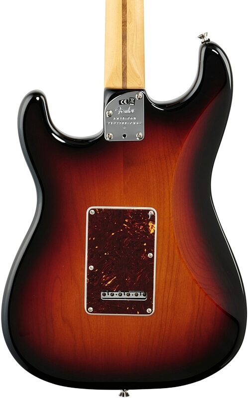 Fender American Pro II HSS Stratocaster Electric Guitar, Rosewood Fingerboard (with Case), 3-Color Sunburst, Body Straight Back